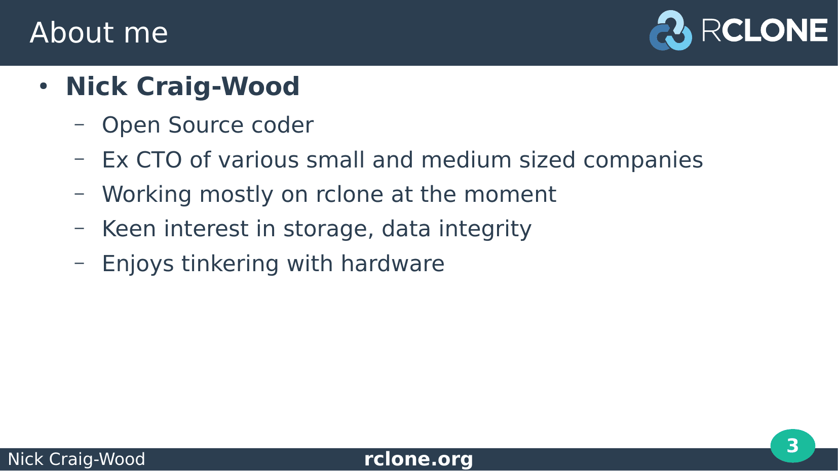 Slide: About me