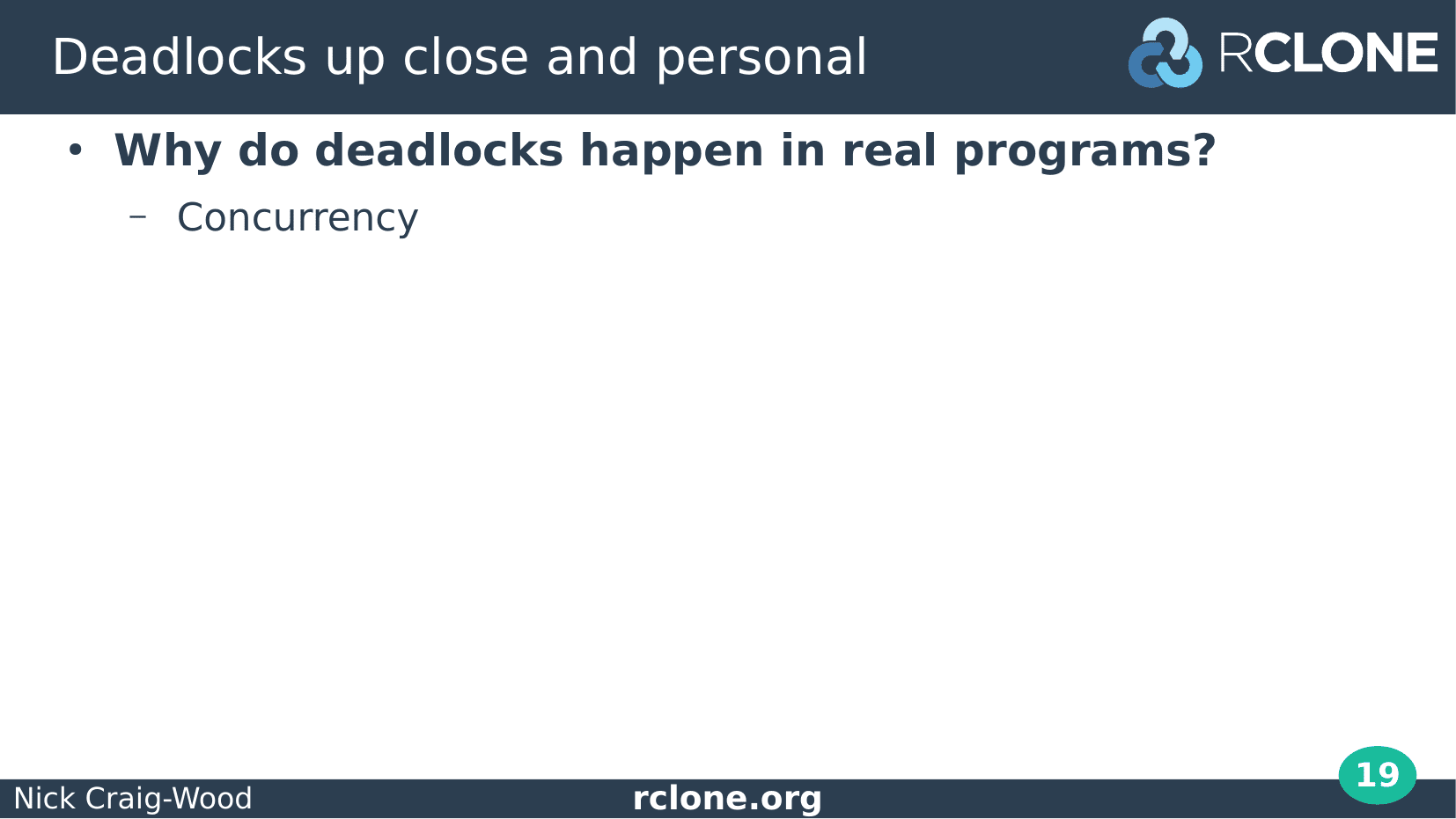 Slide: Why deadlocks happen