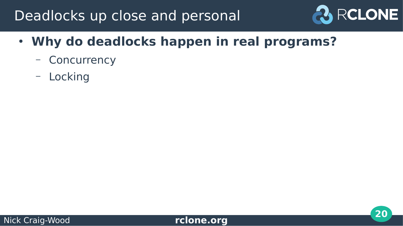 Slide: Locking causes deadlocks