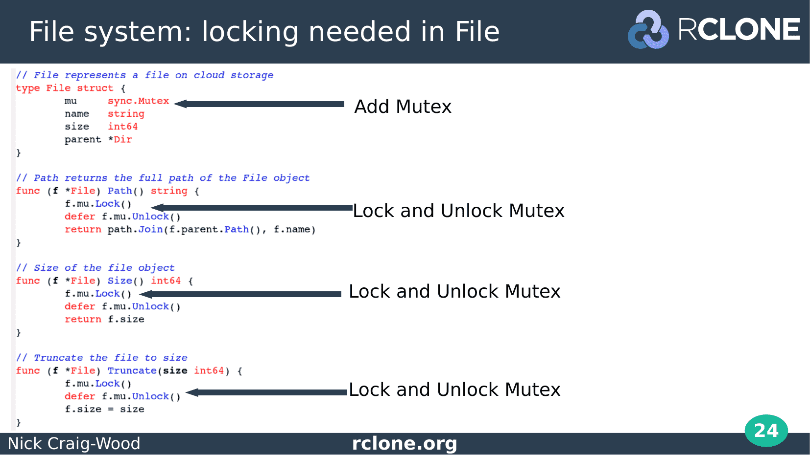Slide: Adding mutex to File