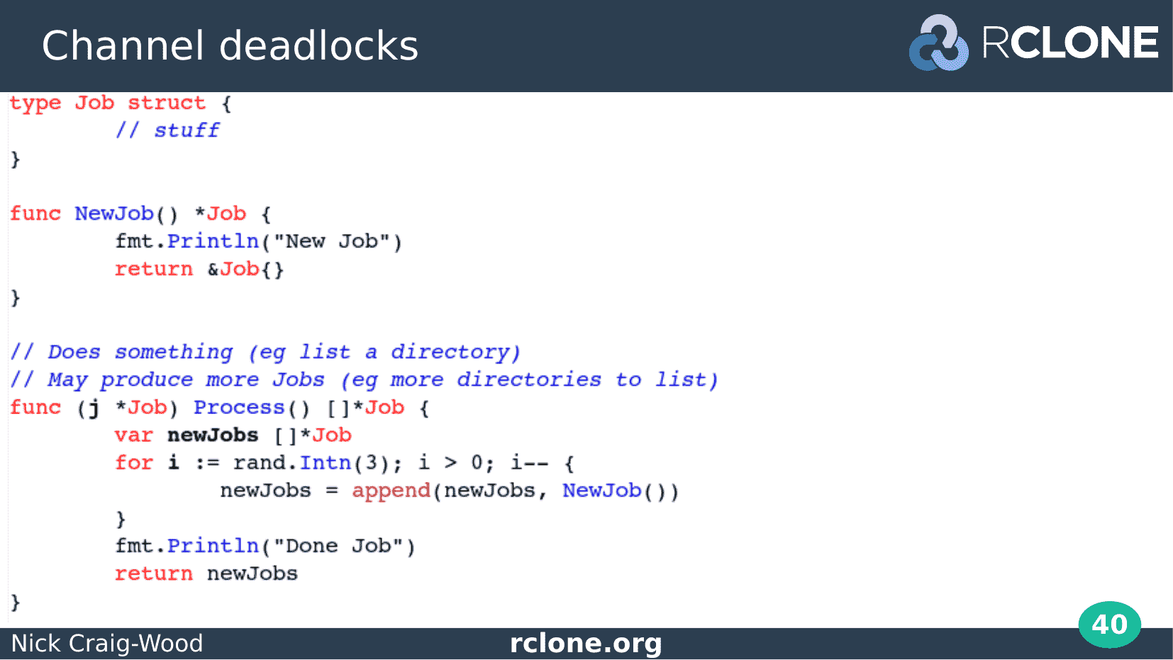 Slide: Channel deadlock example