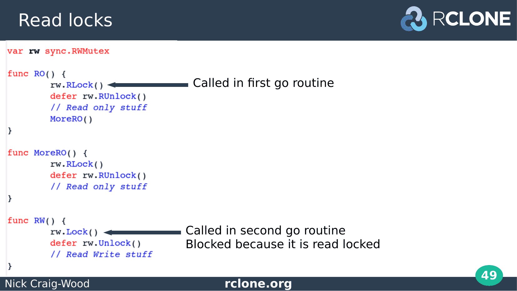 Slide: RWMutex lock step 2