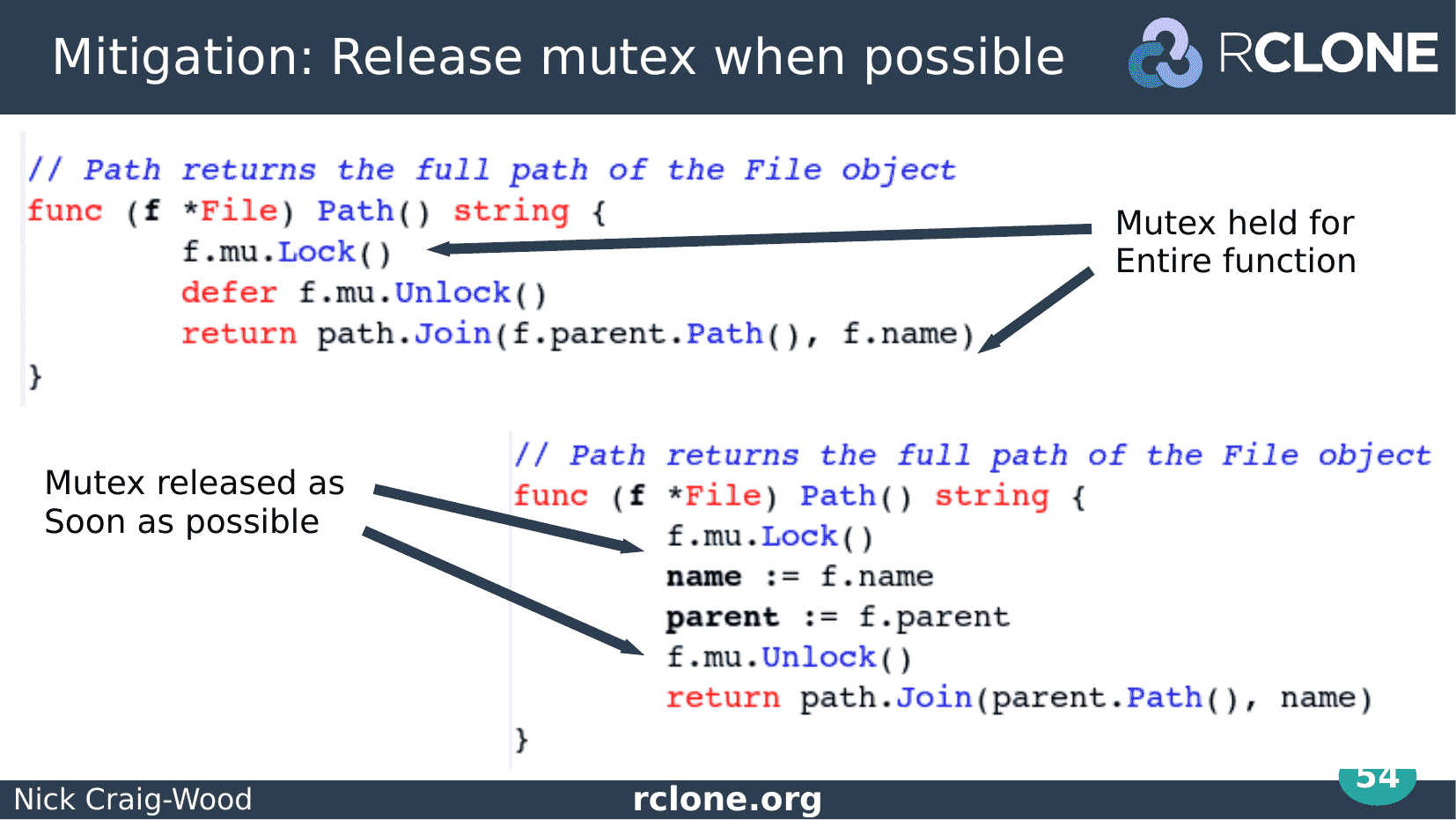 Slide: Shorten locking window