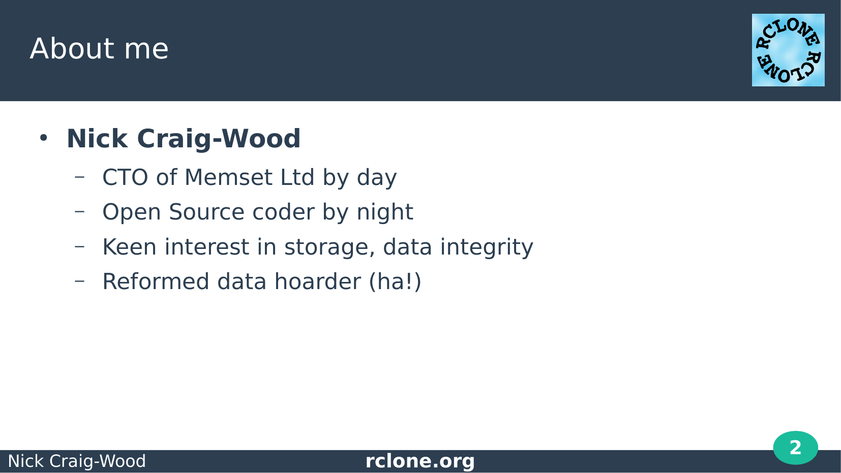 Slide: About me