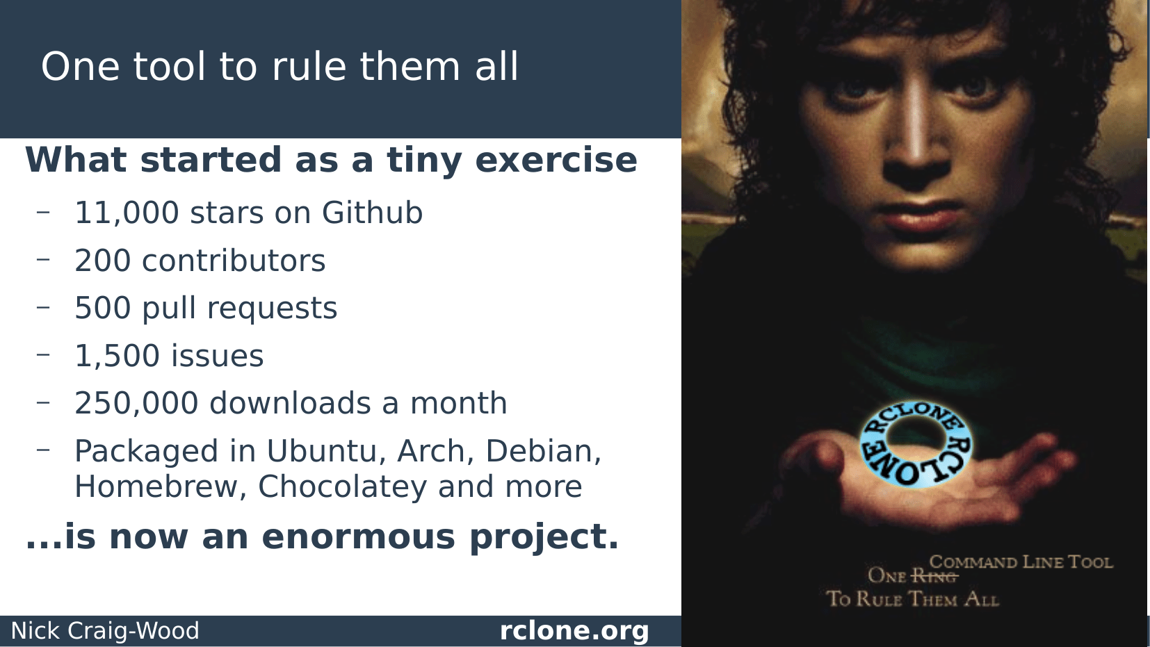 Slide: Rclone growth stats