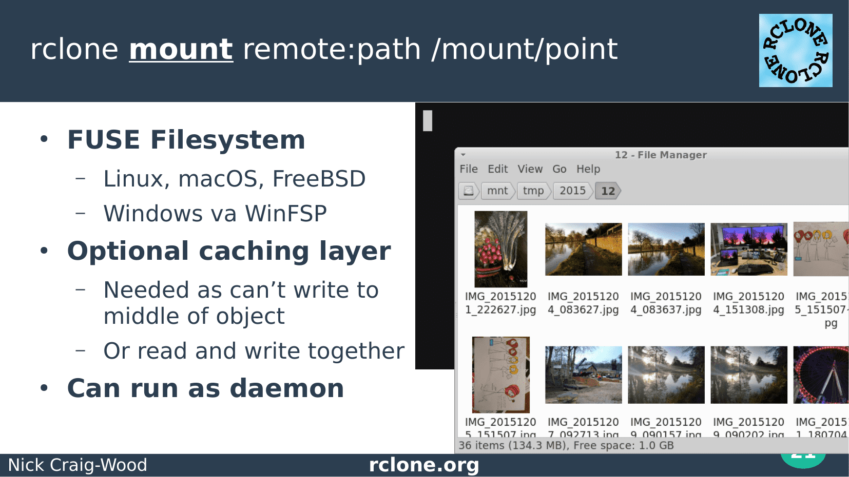 Slide: Rclone mount